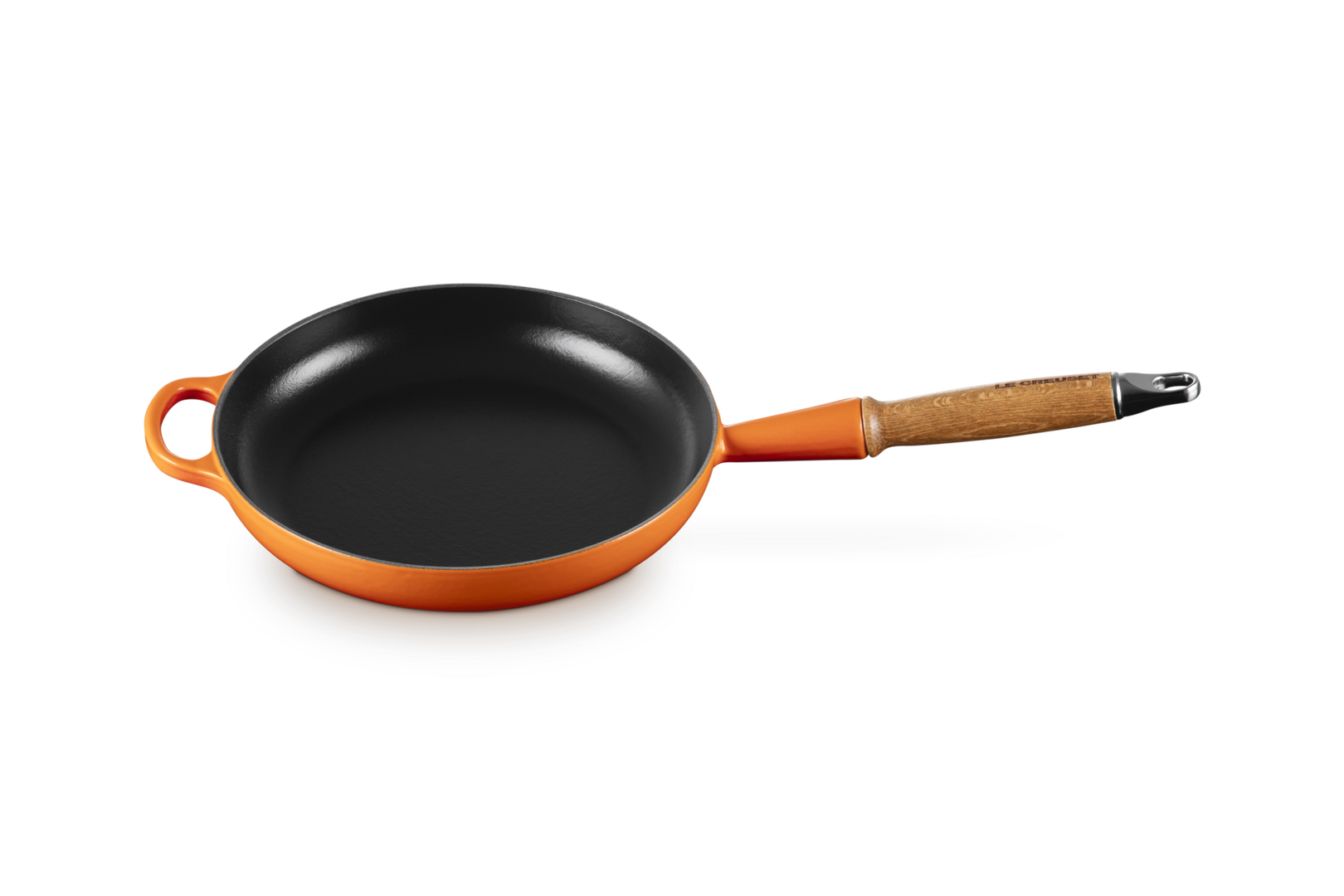 Le Creuset Bratpfanne mit Holzgriff 24 cm ofenrot