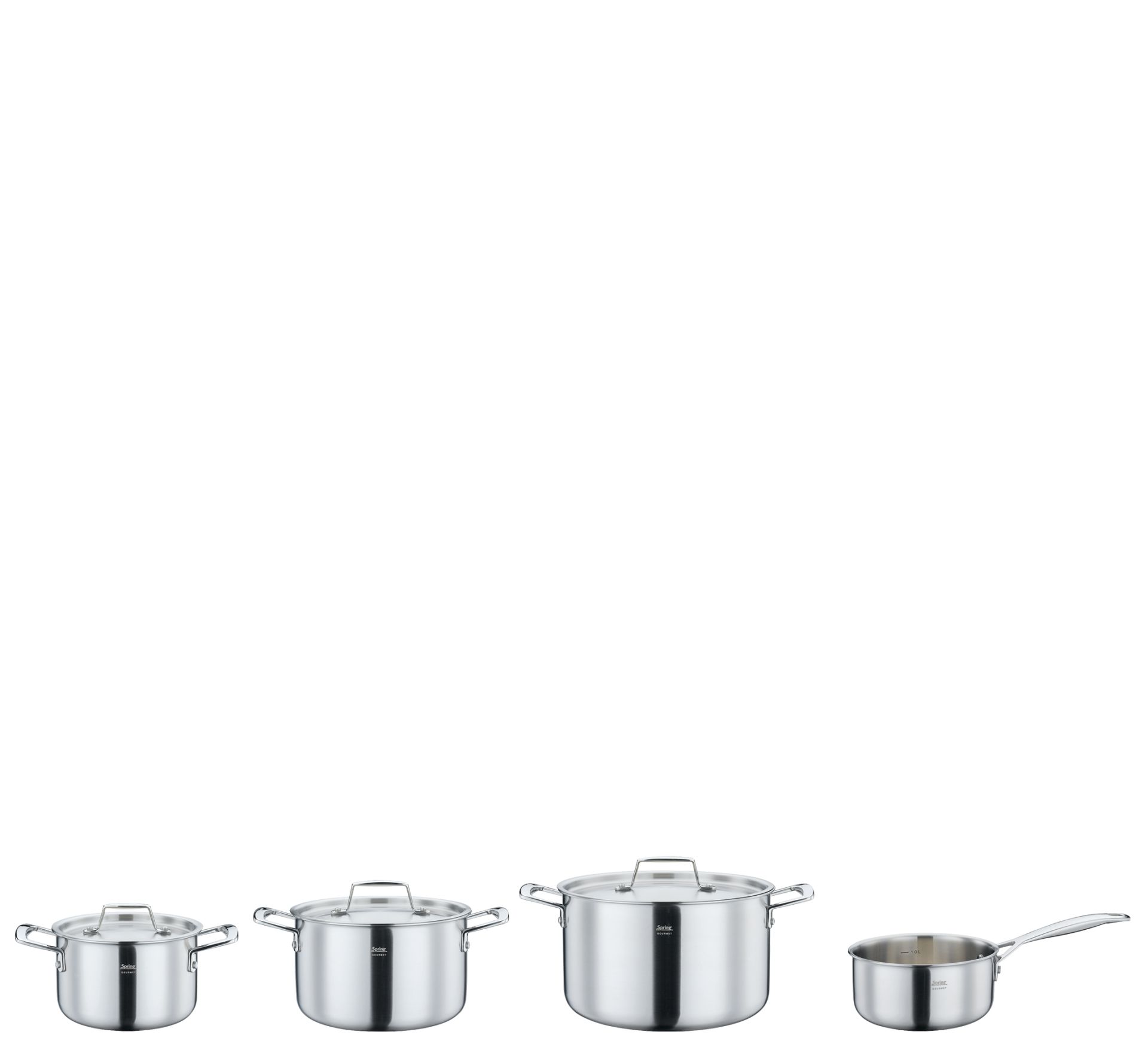 Spring Topfset 4-teilig Gourmet mit Stielkasserolle