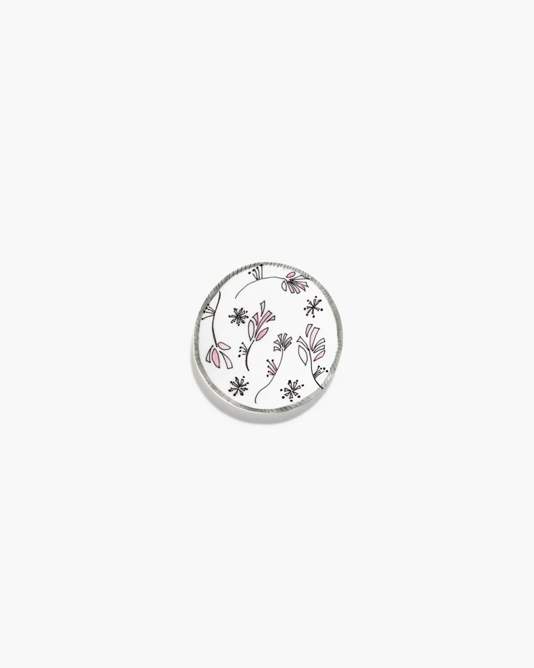 Serax Teller Fiore rosa midnight flowers von Marni 11.5cm