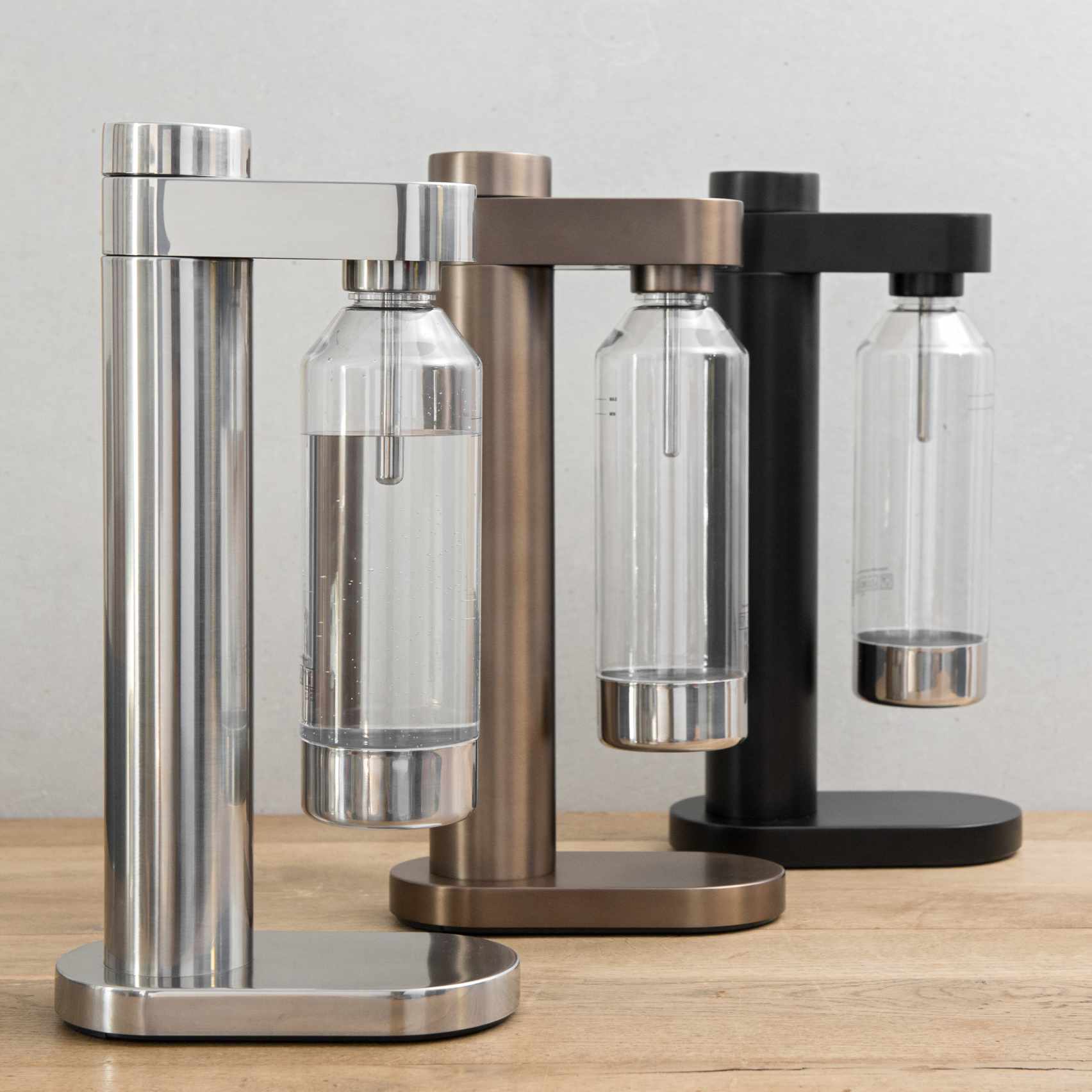 Stelton Brus Wassersprudler braun mettalic